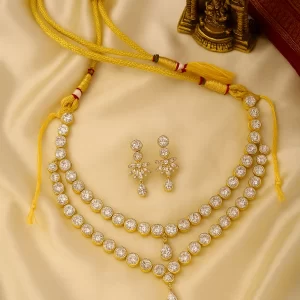 Aarohi Gold-Toned CZ Festive Set