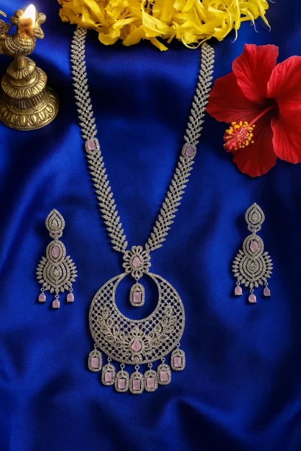 Blush Royale Long Necklace Set