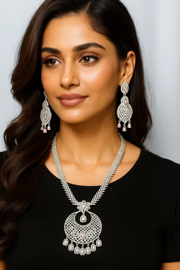 Blush Royale Long Necklace Set 4
