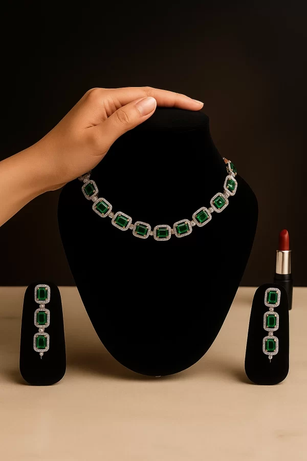Emerald Elegance Statement Set