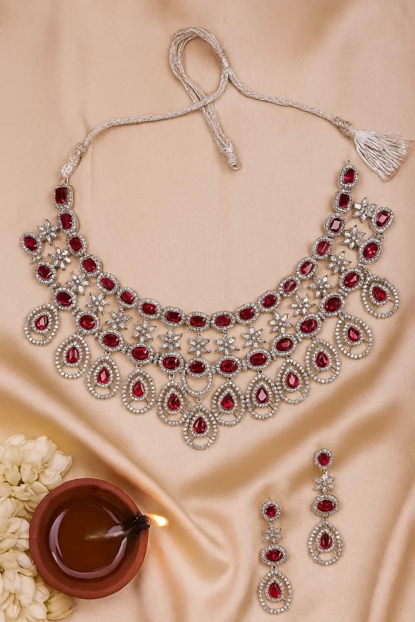 Radiant Raindrops Ruby Set