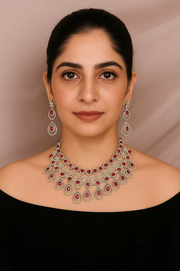 Radiant Raindrops Ruby Set 4